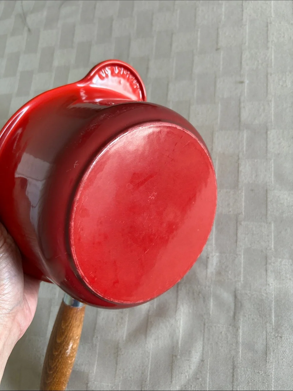 Le Creuset Casserole with Wooden Handle 18 Cherry